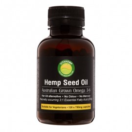ORGANIC HEMP SEED OIL CAPSULES 120 x 750mg