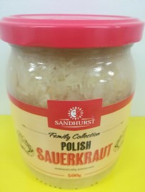 POLISH SAUERKRAUT 500G BY SANDHURST