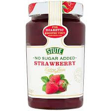 STUTE NO SUGAR ADDED STRAWBERRY JAM 430G SUITABLE FOR DIABETICS