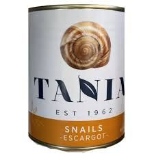 SNAILS ESCARGOTS IN BRINE 850G TIN TANIA