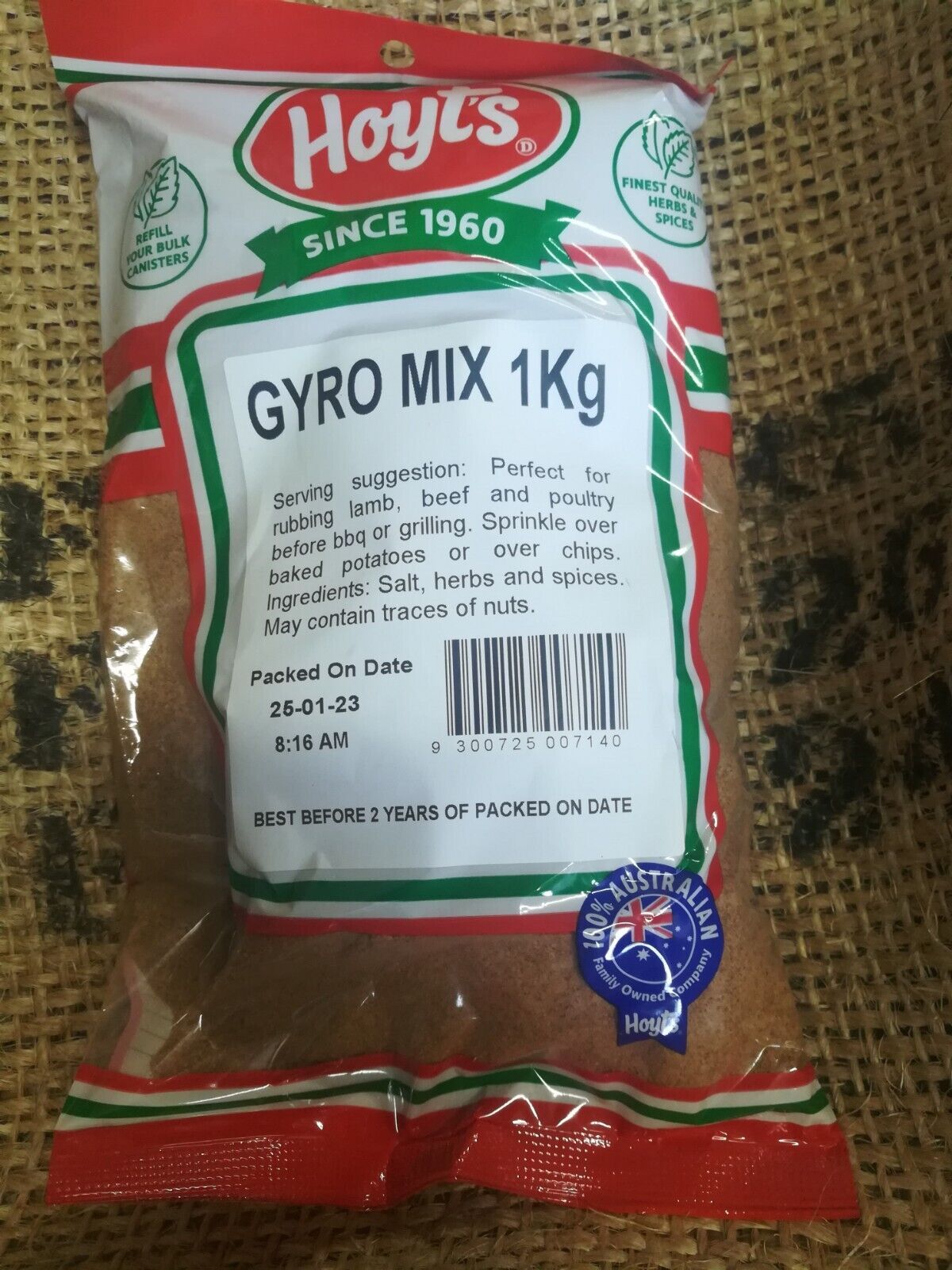 GYRO MIX HOYTS 1KG NUTSANDSPICES